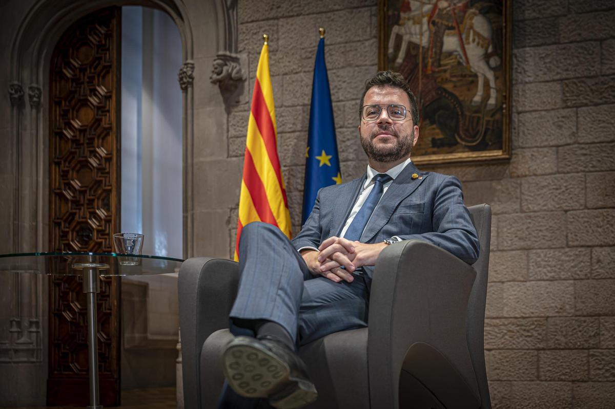 El 'president' de la Generalitat, Pere Aragonès.