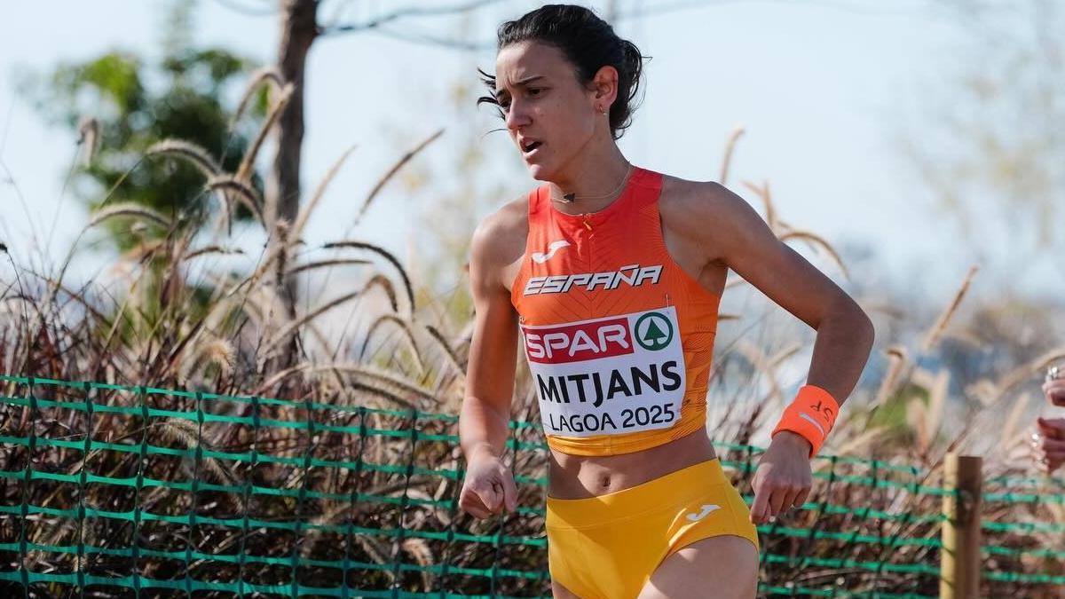 Marta Mitjans, en el Europeo de Cross del pasado mes de septiembre