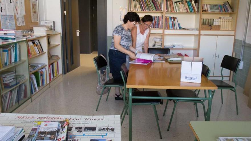 Preparativos del inicio de curso en un instituto