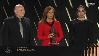 Así ha sido el emocionante homenaje a Carlos Saura en los Goya 2023: "He sido muy feliz y afortunado"