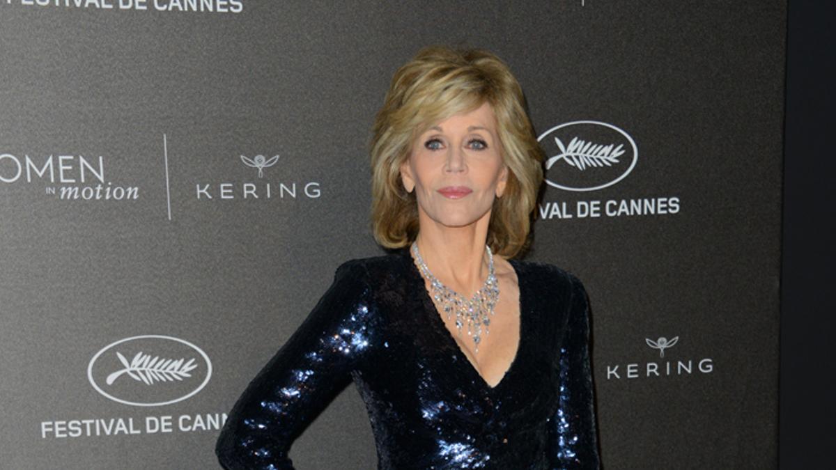 Jane Fonda en las fiestas del Festival de Cine de Cannes 2015