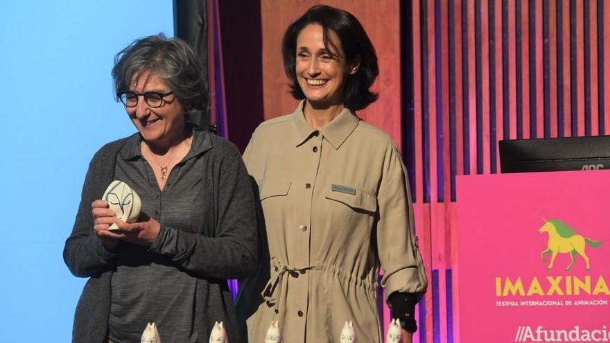 Isabel Herguera recibe el premio Activismo en la Animación en Imaxinaria.   | // CARLOS PARDELLAS