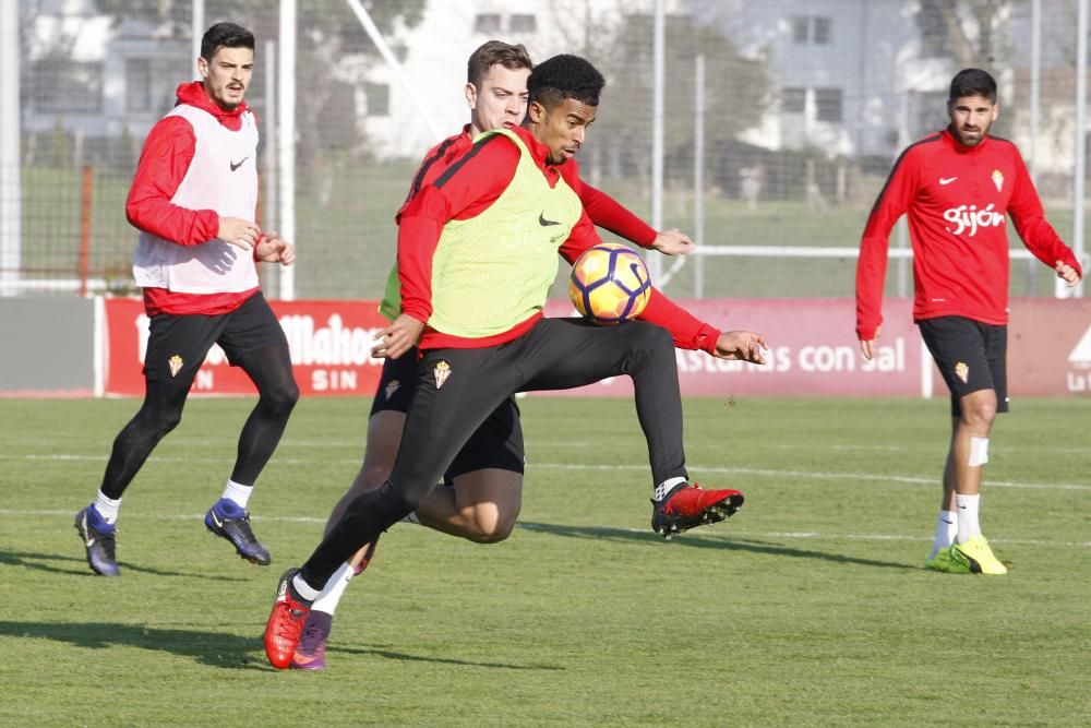 Entrenamiento del Sporting de Gijón