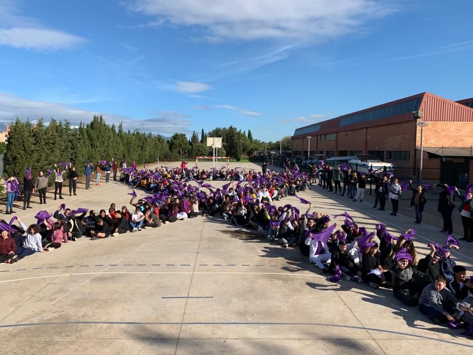 Colegios e institutos gritan contra la violencia de género