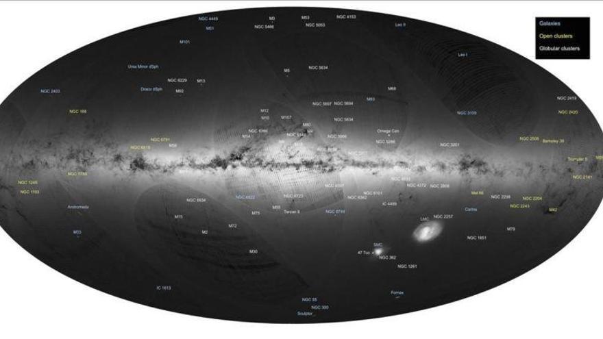 El telescopio &#039;Gaia&#039; obtiene la imagen más completa de la Vía Láctea