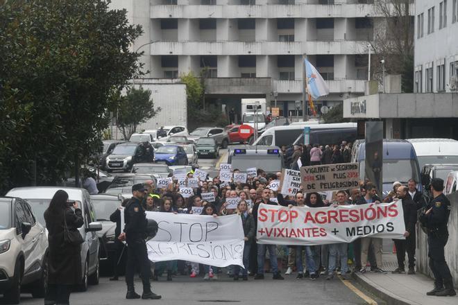 Protesta en el Chuac por agresiones a personal sanitario
