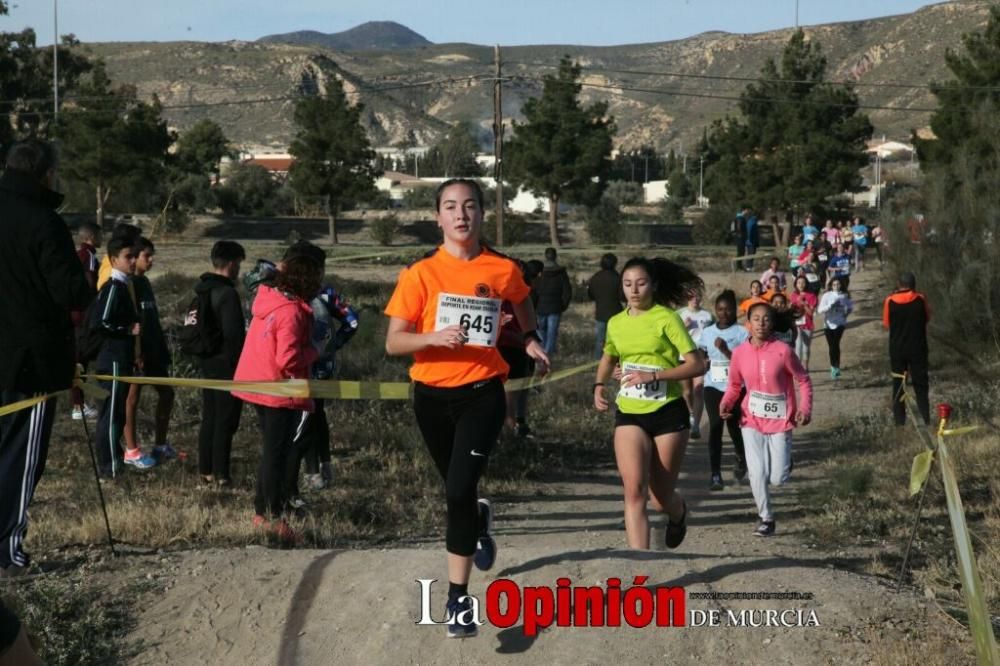 Final regional de campo a través infantil