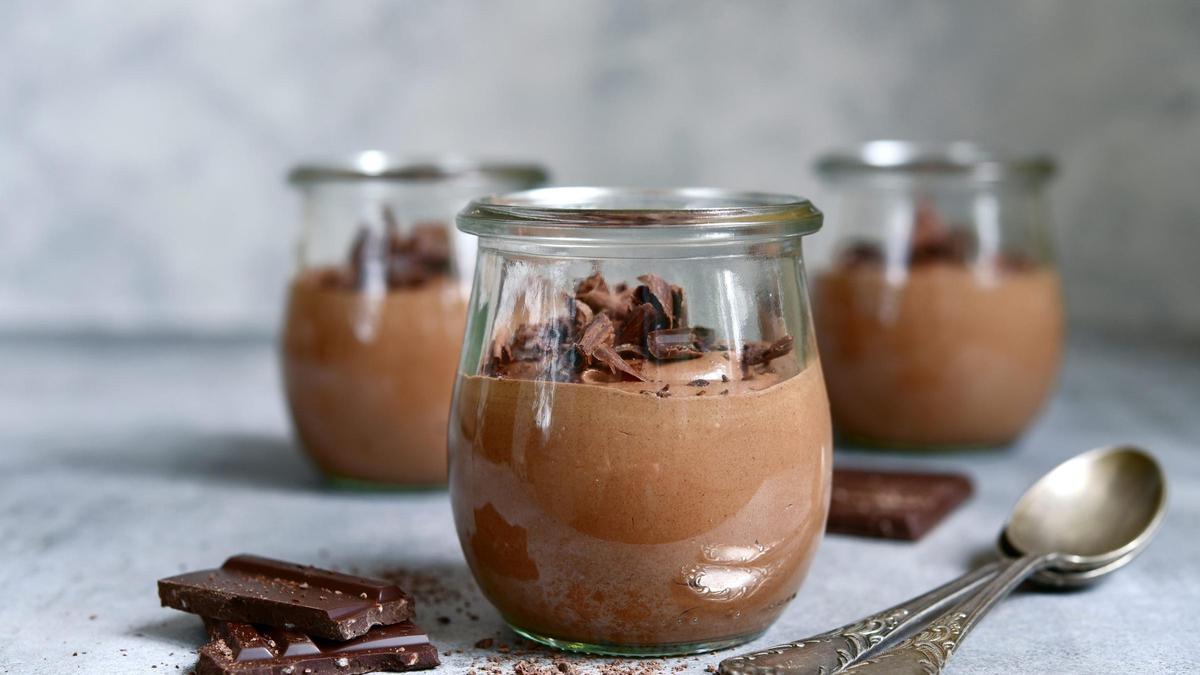 Mousse de chocolate.