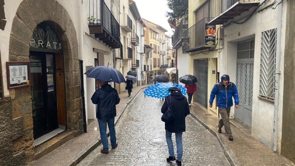 Lluvia en Morella