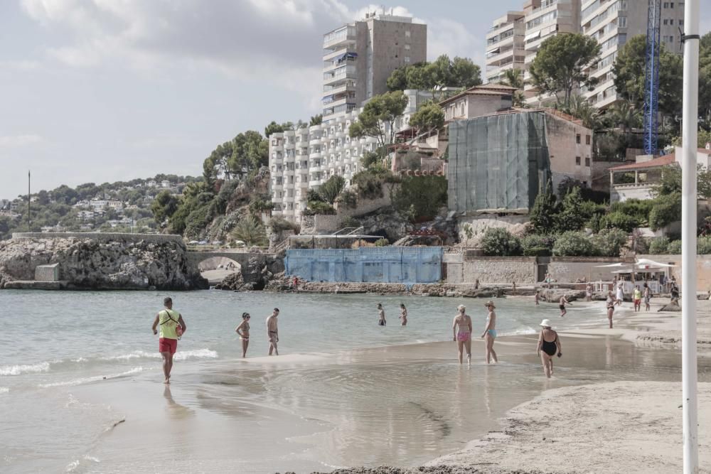 Cierran la playa de Cala Major