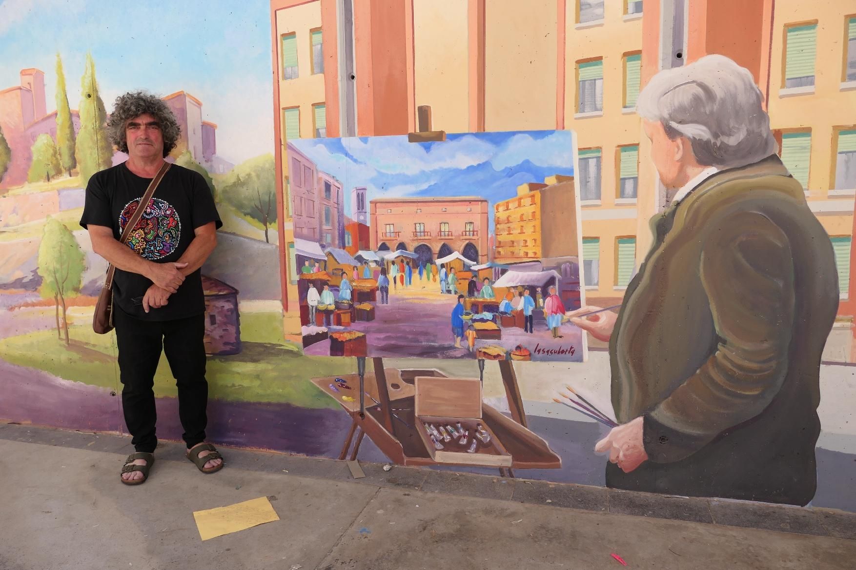 El barri de la Sagrada Família de Manresa estrena mural d'homenatge