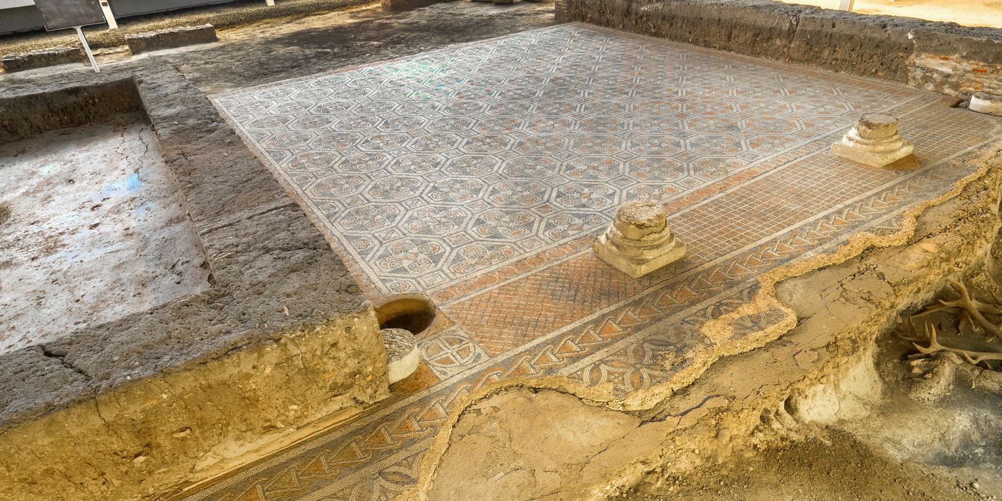 Mosaicos del pueblo romano de La Olmeda