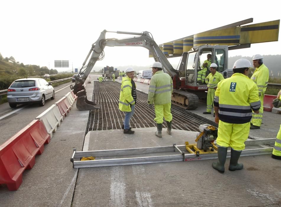 Obras en la autopista "Y"