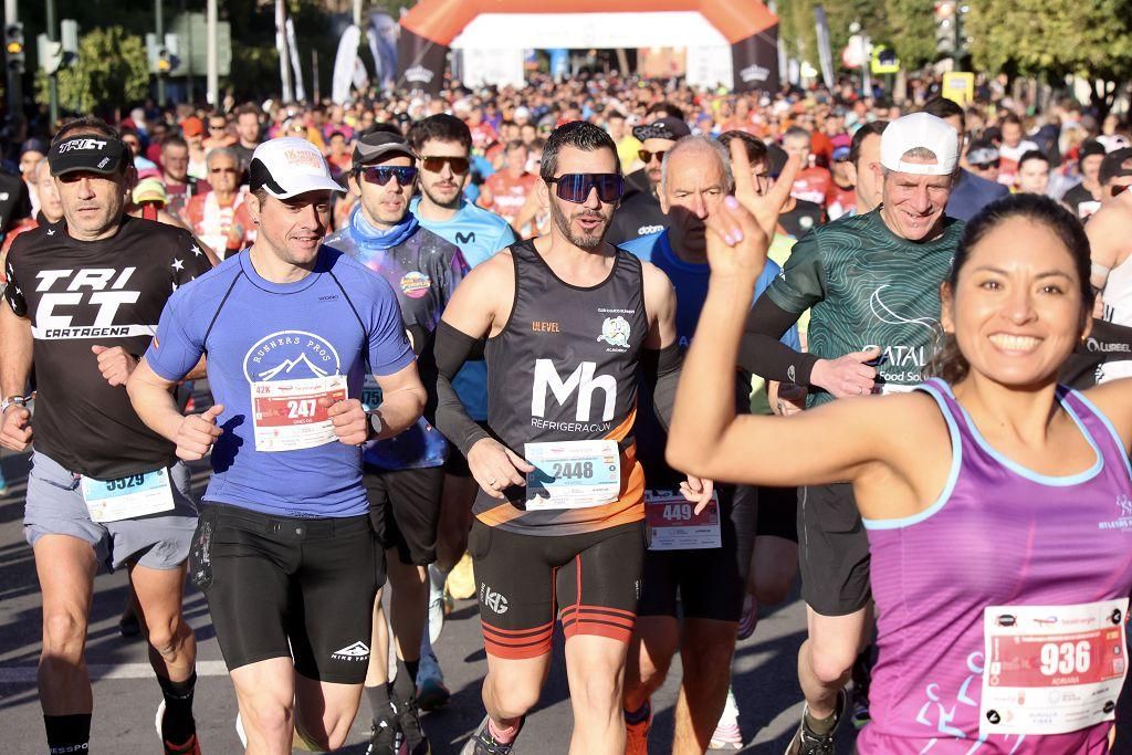 Las mejores imágenes de la TotalEnergies Maratón Murcia Costa Cálida