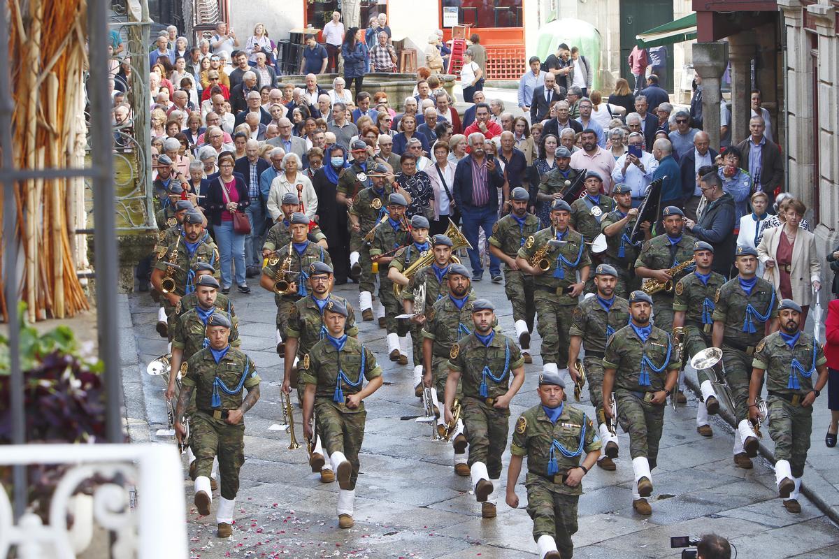 Participaron también los soldados de la Brilat de Pontevedra.