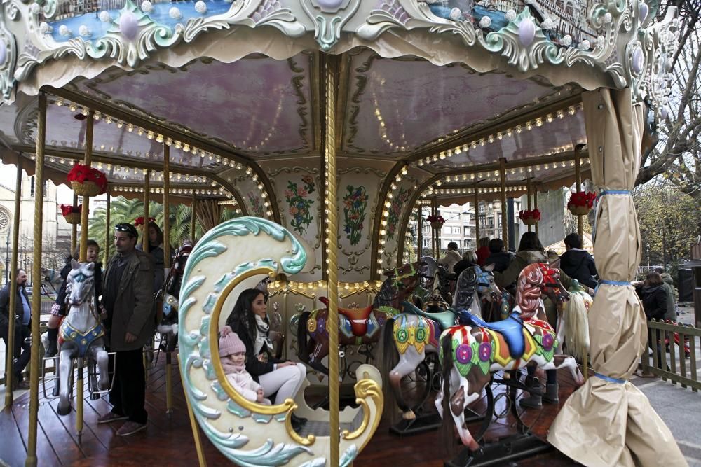 Ambiente navideño en Gijón