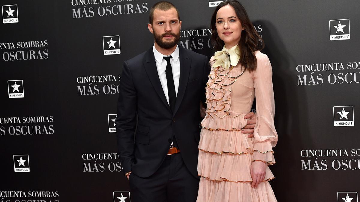 Jamie Dornan y Dakota Johnson arrasan en el estreno de '50 sombras más oscuras' en Madrid