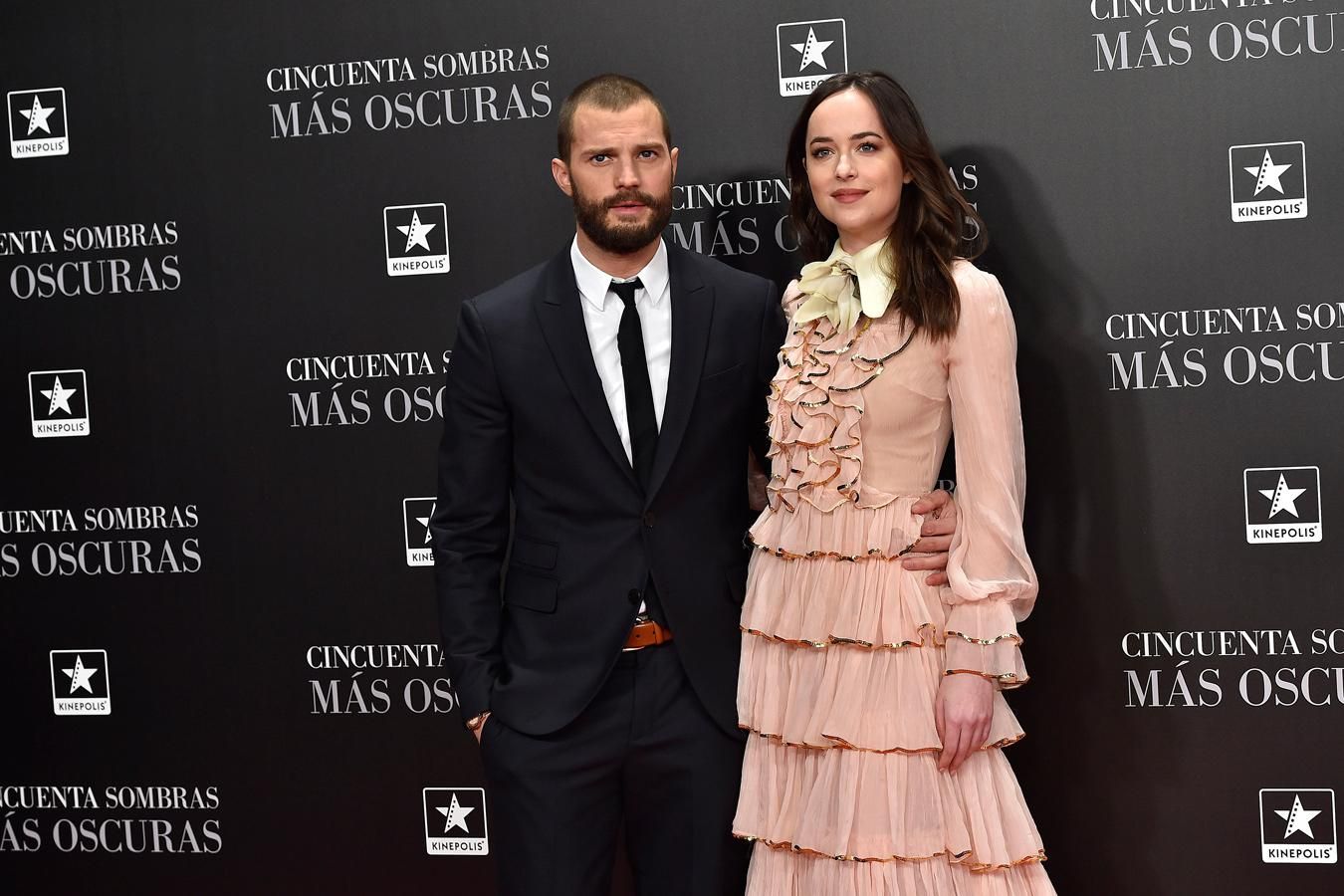 Jamie Dornan y Dakota Johnson arrasan en el estreno de '50 sombras más oscuras' en Madrid