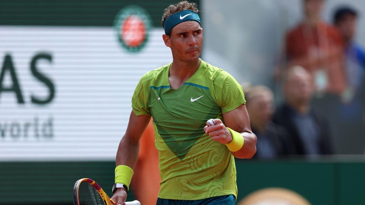 Nadal, muy concentrado ante Ruud