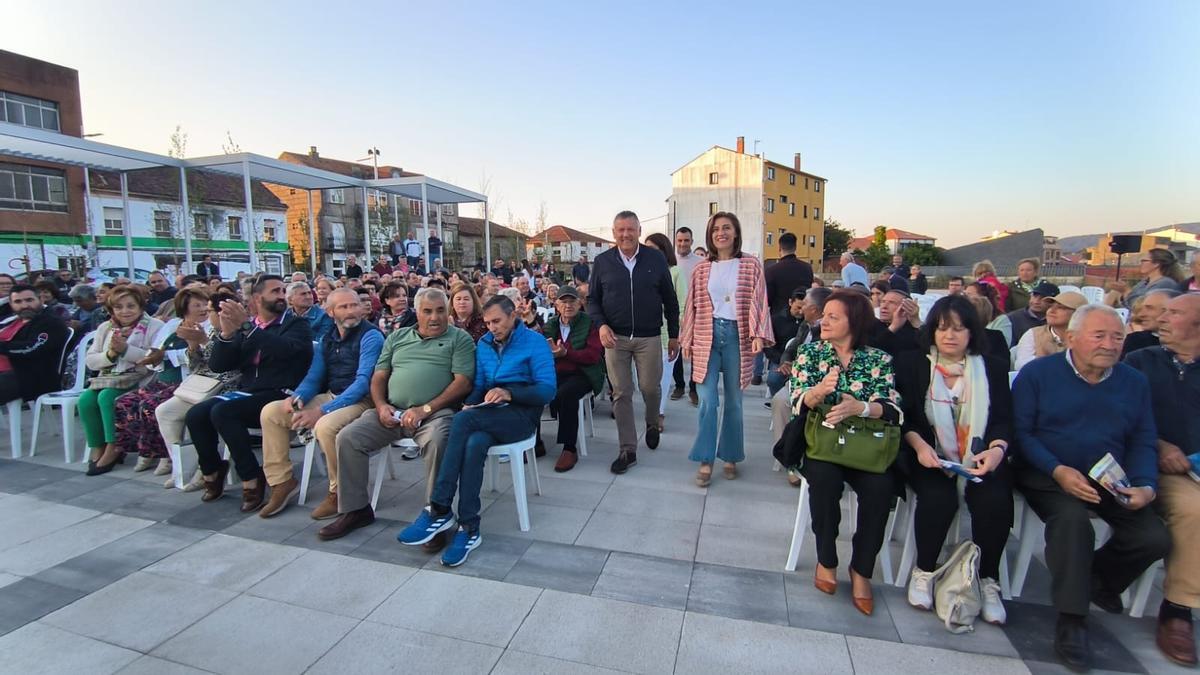 Vázquez y Martín, en el mitin en Vilalonga