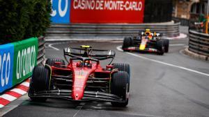 Archivo - El español Carlos Sainz (Ferrari), en el Gran Premio de Mónaco 2022.