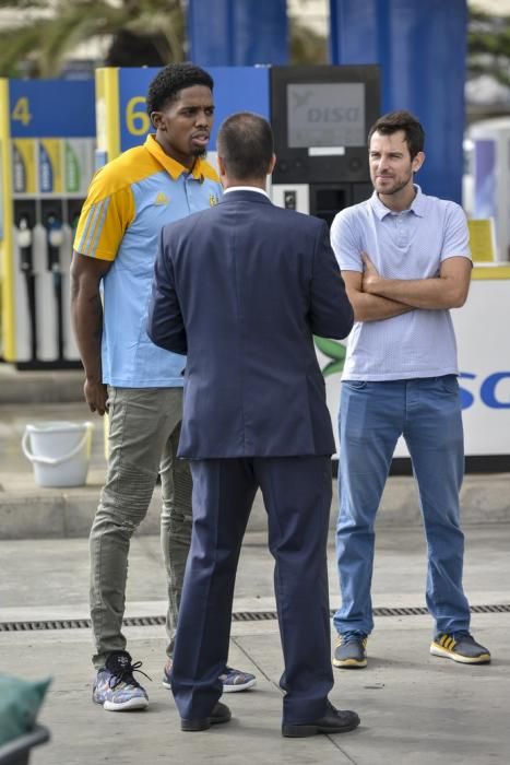 24/08/2017 LAS PALMAS DE GRAN CANARIA. Presentación en las instalaciones  Disa, Puerto de la Luz, del jugador Shaquielle Mckissic, Gran Canaria Herbalife, baloncesto temporada 2017/18. FOTO: J. PÉREZ CURBELO