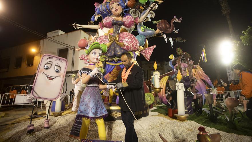 Plantà de las Fallas en Sagunt