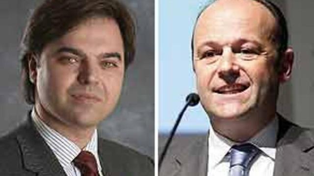 E. G. (izquierda) y Jaime Aguilera.