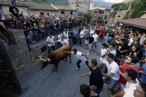 Der traditionelle Stierlauf von Fornalutx