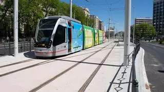 Comienzan las pruebas de la ampliación del tranvía a Nervión, que se pondrá en servicio en junio