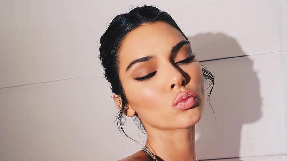 El maquillaje de labios jugosos de Kendall Jenner