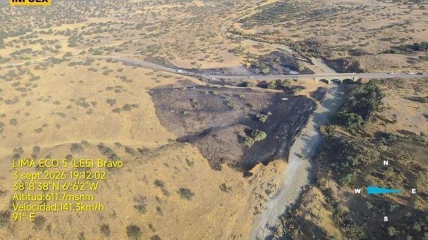 El Infoex interviene en 20 incendios forestales que han quemado unas 106 hectáreas esta semana