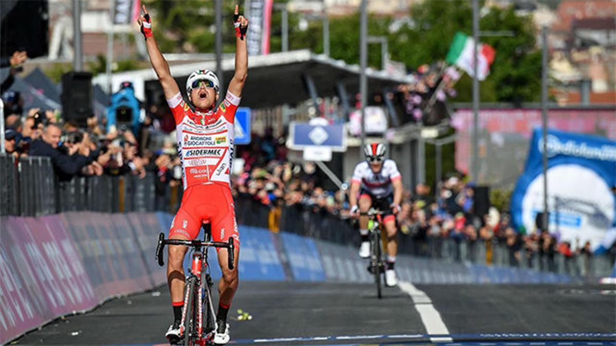 Primera victoria del italiano Masnada en el Giro de Italia
