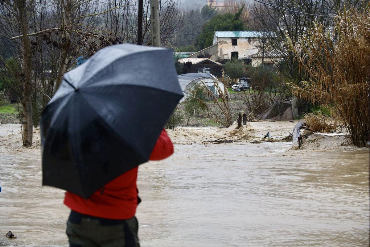 Borrasca Leonardo a su paso por Ronda