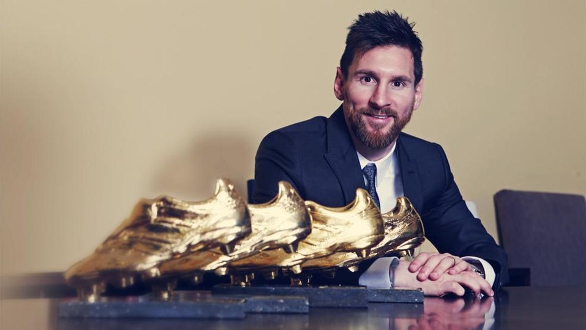 Leo Messi ya recibió en noviembre su cuarta Bota de Oro