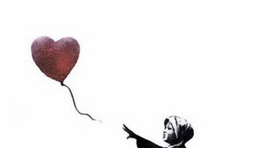 Banksy cede una nueva versión de su mural &#039;Niña con el globo&#039; para promover la paz en Siria