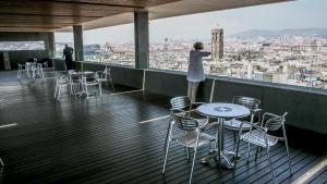 Mirador de Maria Aurelia Capmany, en la última planta del edificio Novíssim del Ayuntamiento de Barcelona