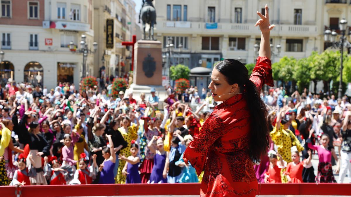 Mercedes de Córdoba en un espectáculo en Las Tendillas.