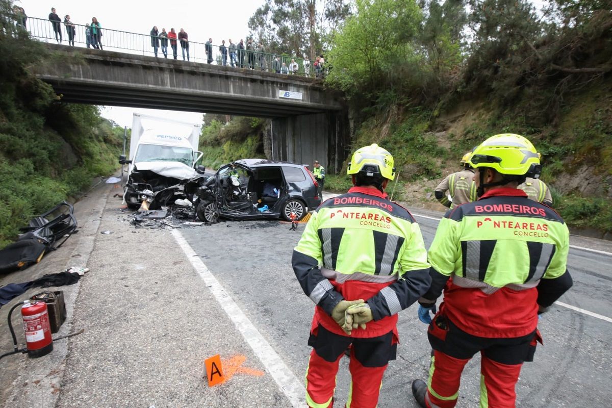 Accidente en Salvaterra con un fallecido y un herido grave