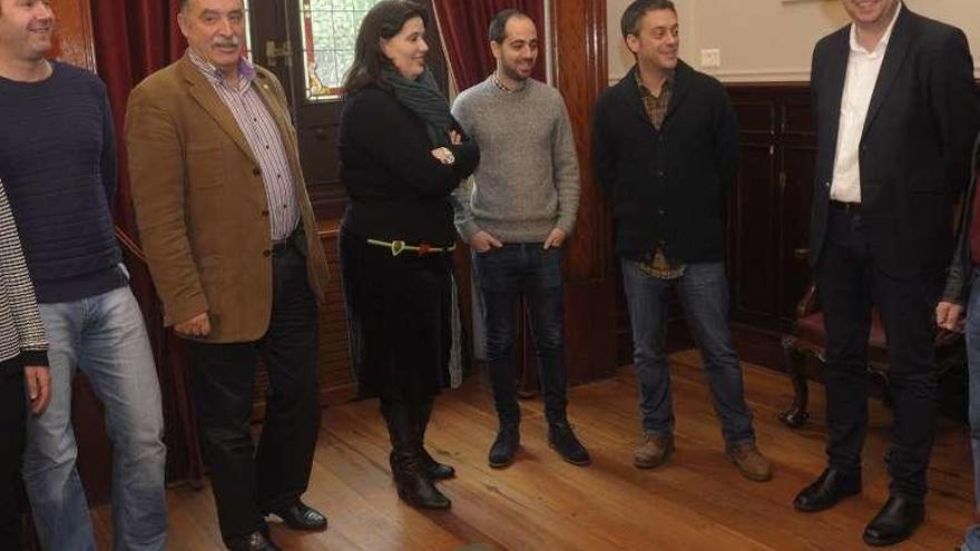 Reunión comarcal en el Palacio de María Pita en enero.