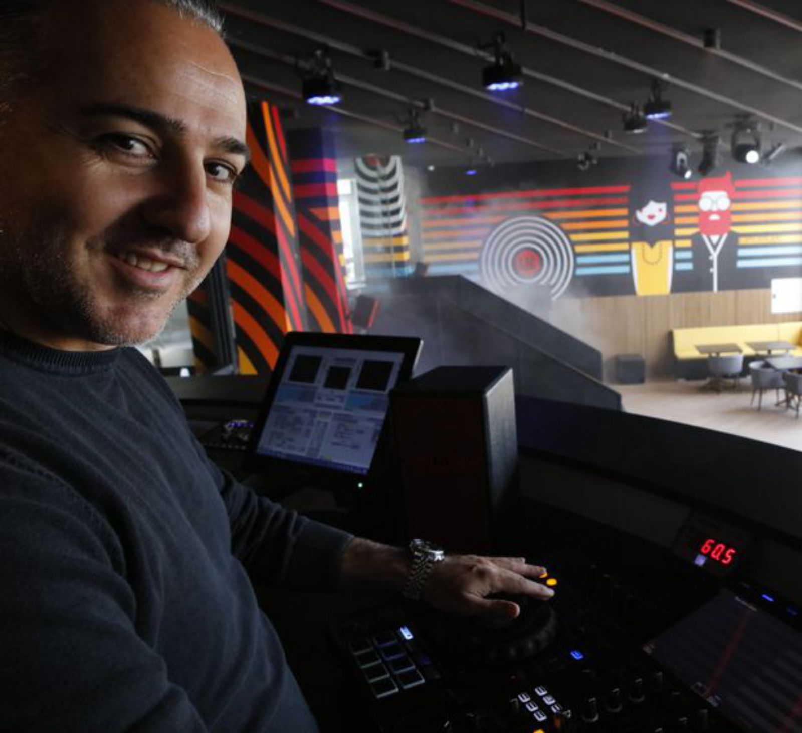 Pedro Correia in der DJ-Kabine