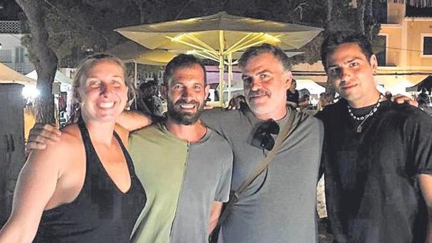 Celeste Hampton, Antoni Bordoy, Sebastià Pons y Marc Sanç.