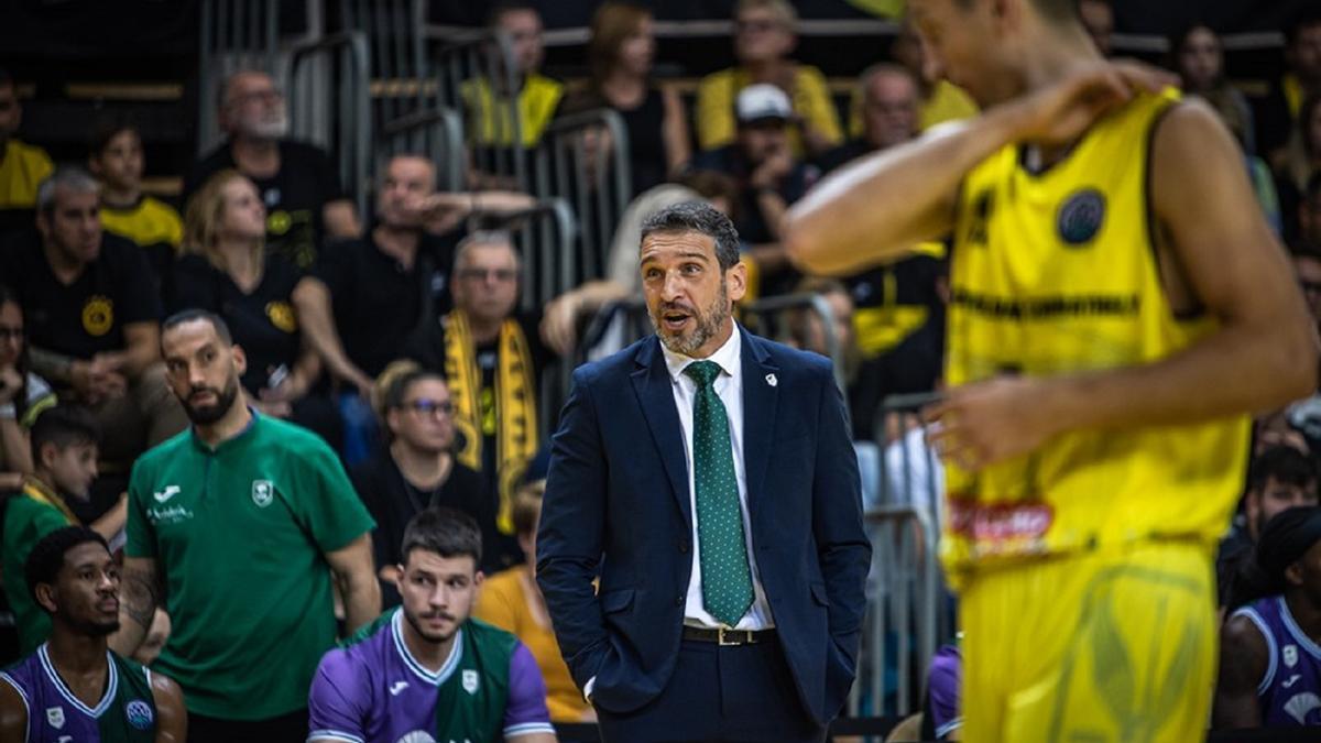 Ibon Navarro, en el partido ante el Falco húngaro.