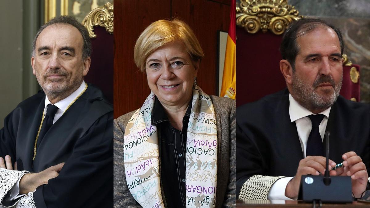 Combo: Jueces del Tribunal Supremo: Manuel Marchena, Ana Ferrer y Martínez Arrieta