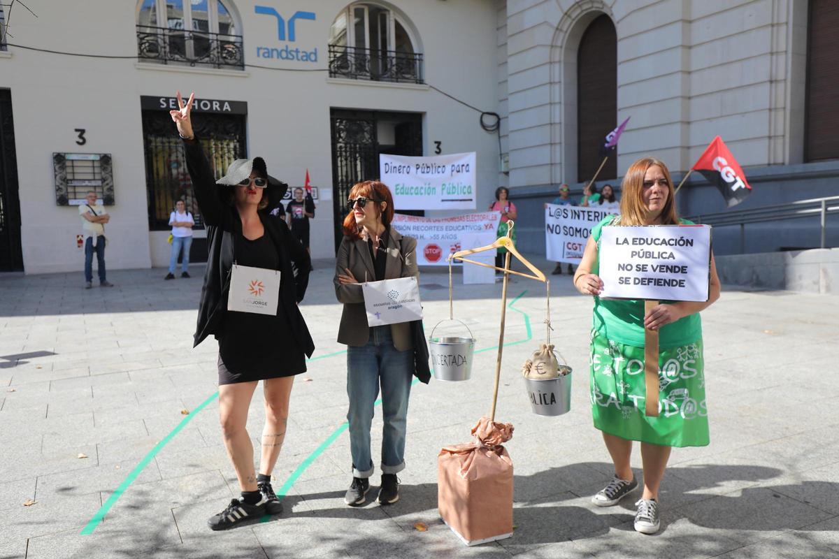 La concertada y la educación privada han sido otro de los 'obstáculos' en la carrera organizada por CGT.