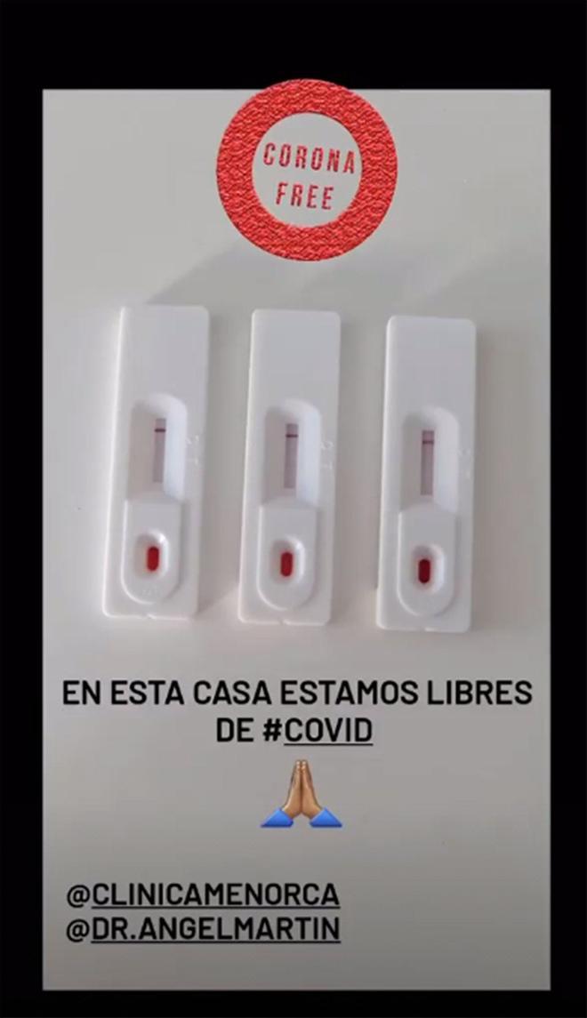 Test de coronavirus de Paula Ehevarria