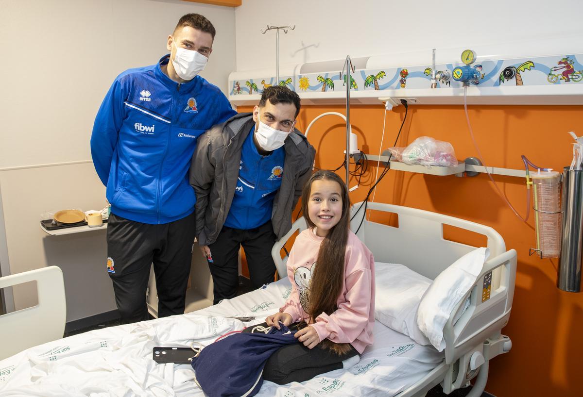 Osvaldas Matulionis y Brian Vázquez, durante la visita.