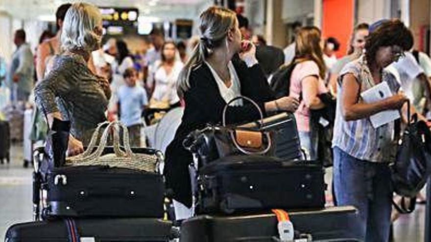 Pasajeros en la terminal a principios de este mes de agosto.