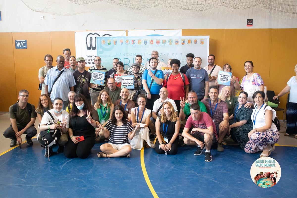 Participantes en la jornada de salud mental en Vilamarxant.