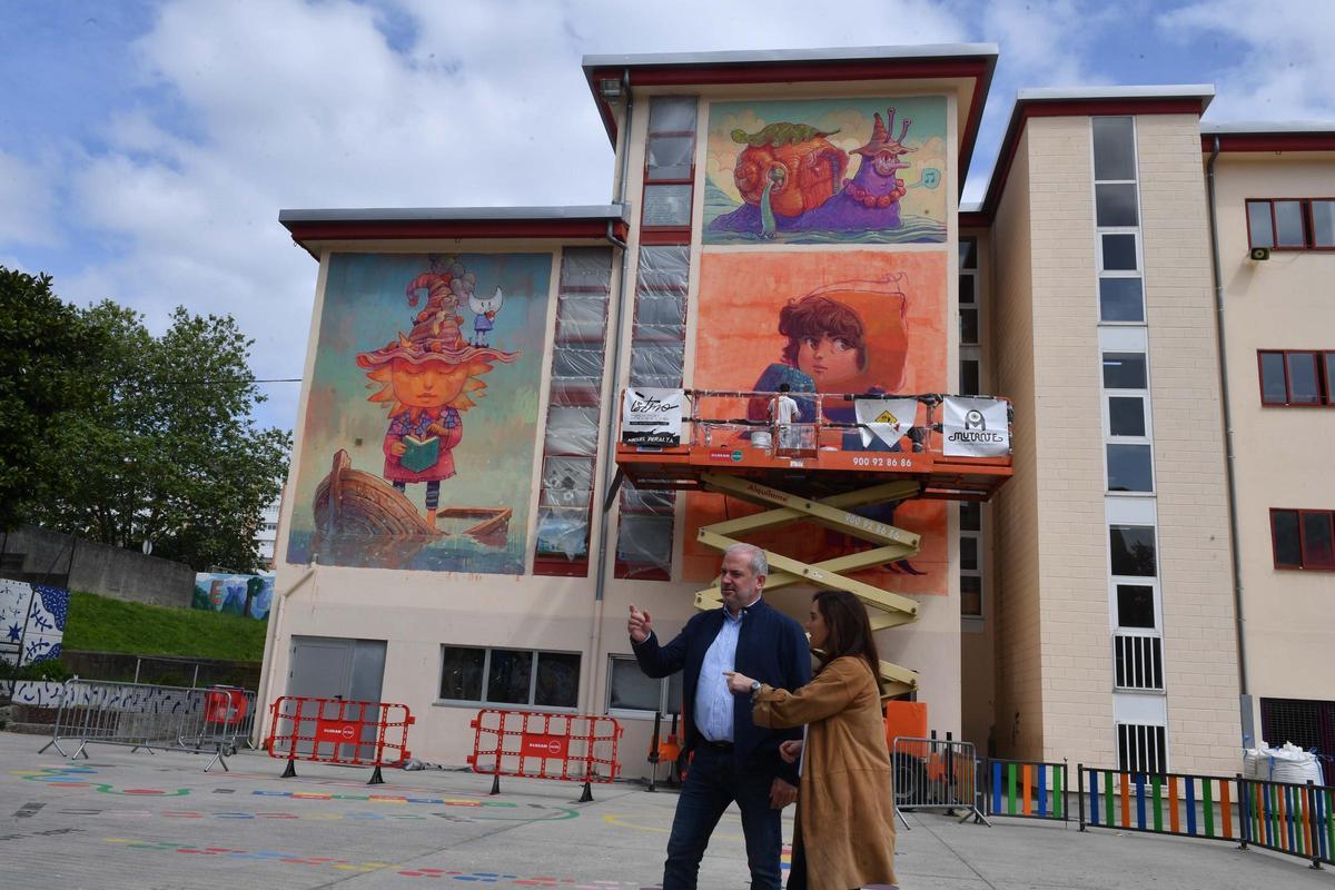 Los nuevos murales de Istmo en A Coruña Los nuevos murales de Istmo en A Coruña